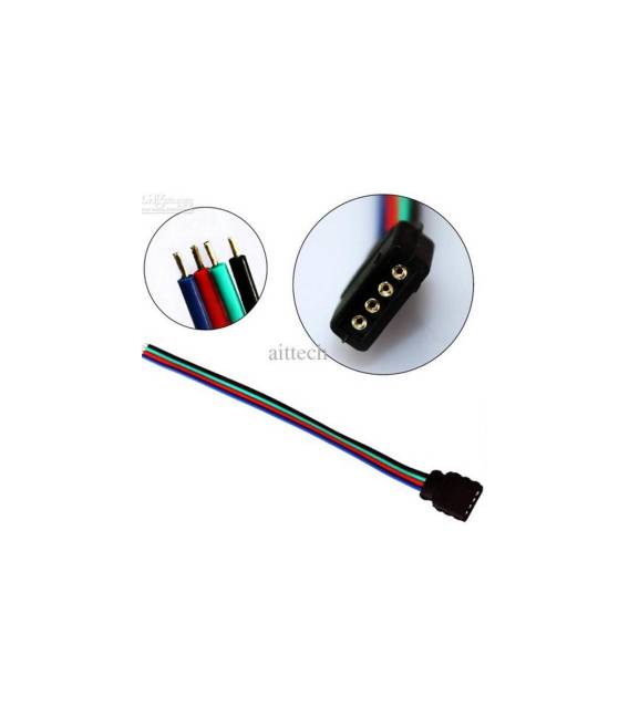 Cavo 4P Femmina per strisce LED 3528 5050 Ect con connettore 4 Pin