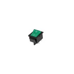 Green Rocker Pulsante 4pins 16A 32 * 25 * 28mm