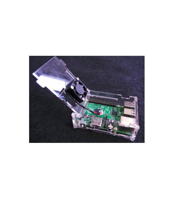 Custodia trasparente Raspberry pi 3 con ventola1