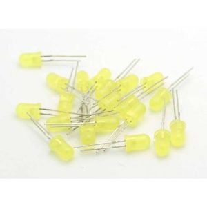 20 pezzi Led GIALLO - diodi luminescenti a LED super luminosi standard GIALLO da 5 mm