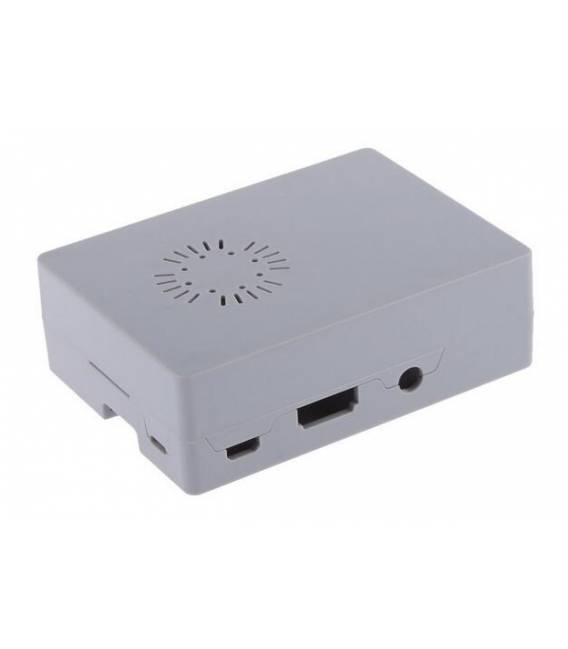 Grey Square Raspberry PI 3 Case Compatibile Fan
