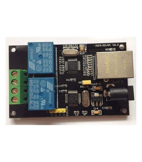 2-way Relè network Relè Controllo Remoto smart home Ethernet IP Relè normally open contact