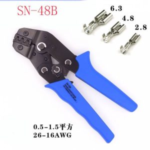 SN-48B Pinza Crimpatrice per terminali 3.96/4.8/5.2/6.3 AWG26-16