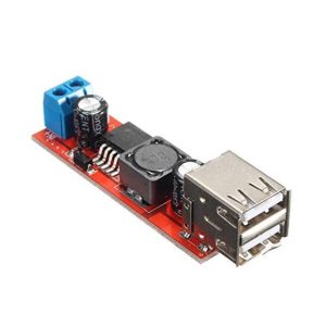 Step Down Modulo di Alimentazione Doppia USB Convertitore da DC 6V-40V a 5V 3A