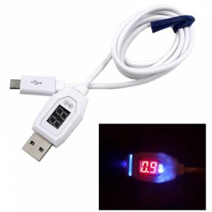Cavo Tester Digitale Usb Micro USb Con LCd Per misurazione Voltaggio