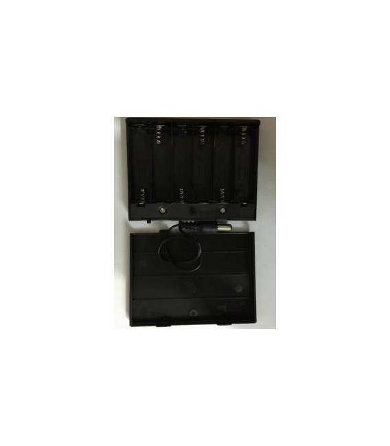 Porta Batterie 6AA con Cavo di Alimentazione