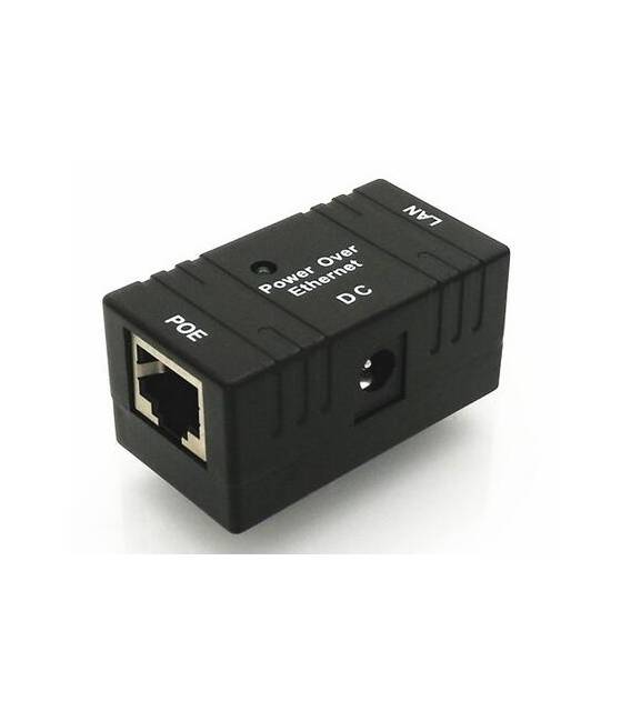 POE poassivo DC Power Over Ethernet RJ-45 Iniettore Splitter Adattatore per montaggio a parete per telecamera IP Rete LAN