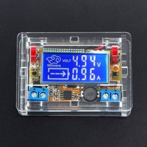 Alimentatore DC-DC step-down con visualizzazione su LCD di tensione e corrente con Case in Acrilico