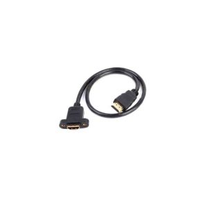 Cavo 50cm da HDMI 1.4 Maschio a HDMI Femmina montaggio da pannello con viti