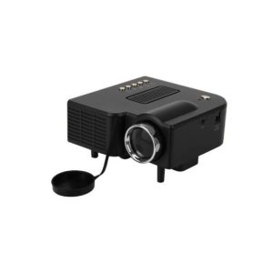 Excelvan Mini Proiettore Cinematografico Portatile Con LED HDMI PC VGA AV USB SD Nero Con Telecomando (Nero)