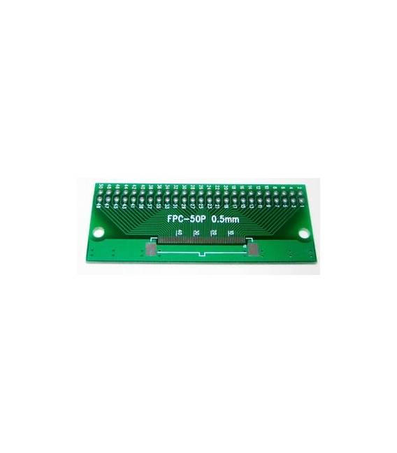 Piastra Adattatore da FPC-50P-0.5mm a DIP 1mm