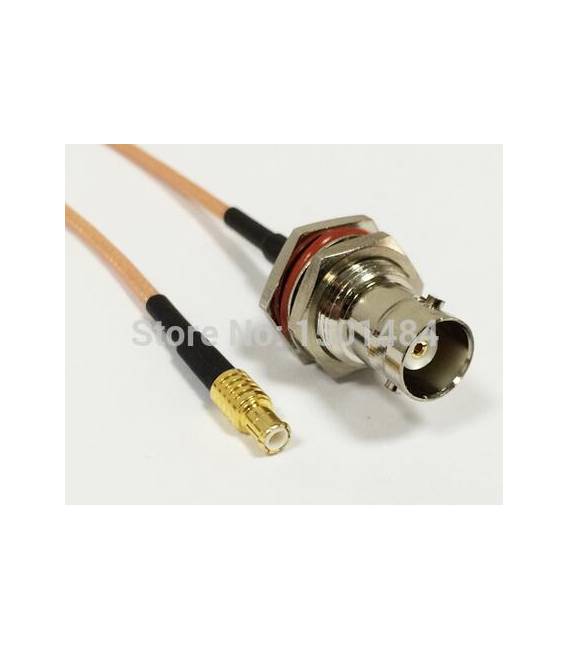 Cavo Connettore BNC Femmina a MCX Maschio RG316 Lunghezza 18CM