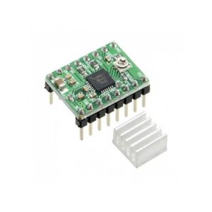 Driver A4988 Verde con Dissipatore per Motori Stepper Stampanti 3D CNC