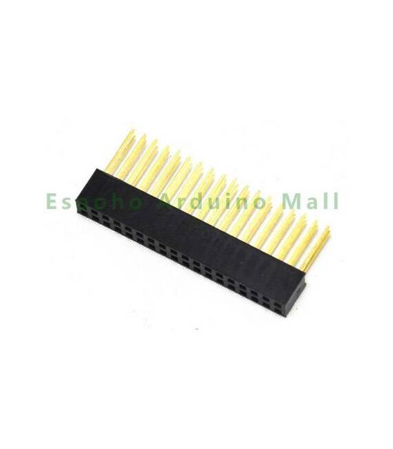 2*18 pin header Femmina passo 2.54mm, pin lunghi per PCB