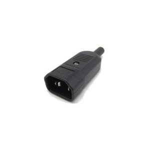 Connettore VDE Maschio 230V 10A presa volante tripolare cavi alimentazione UPS