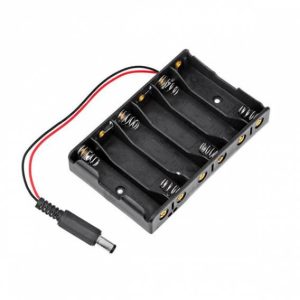 Porta Batterie 6AA con Spina di Alimentazione