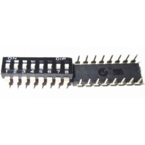 Interruttori DIP Switch 8 Posizioni 16 Contatti Tipo Slide