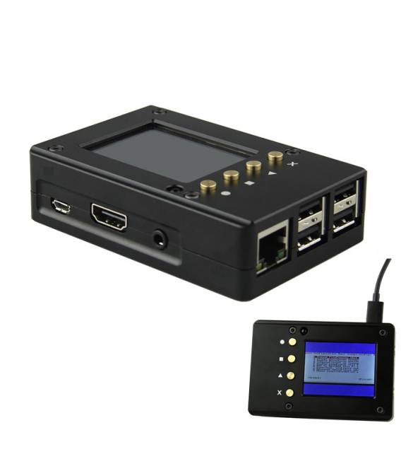 Kit Case in Alluminio per Raspberry PI 3 + Schermo 2.2 Pollici High PPI TFT LCD