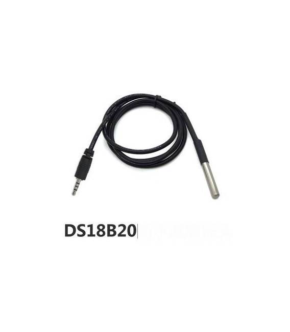 Modulo sensore temperatura DS18B20 Impermeabile 3.0 ~ 5.5V connessione tipo Jack Compatibile SONOFF Domotica