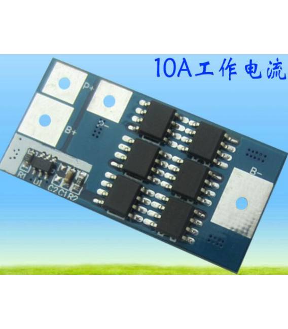 Scheda di protezione Batteria al litio ad alta corrente 1S 10A, 3,7 V per scheda di protezione Batteria al litio 1 serie