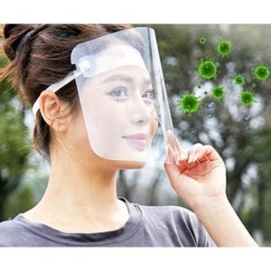 Maschera antipolvere trasparente riutilizzabile