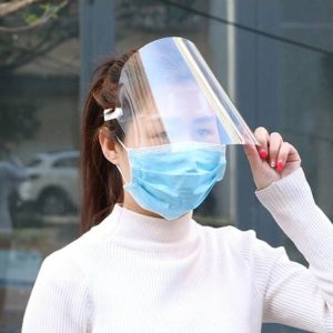 Visiera trasparente antipolvere antiappannamento antisaliva
